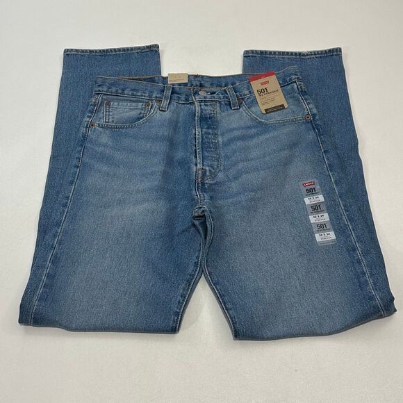 Levi's Other - Levi's Men's Jeans Light Blue 501 '93 Straight Denim Two-Horse Patch, W32 L34